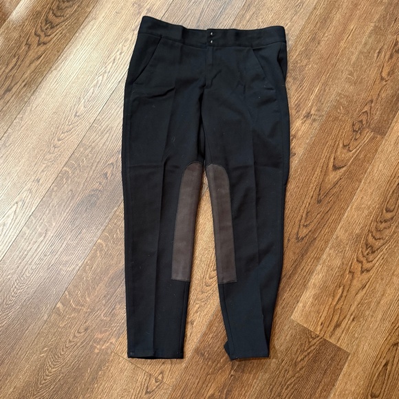 Straight Leg Riding Black Pants by GAP Size 10 - Picture 1 of 5